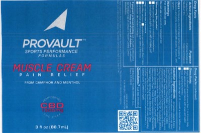 Label (Provault Muscle Cream)